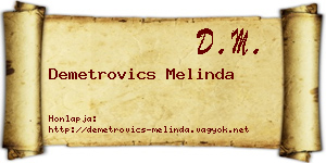 Demetrovics Melinda névjegykártya